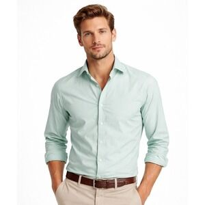 Alexander Julian Colours Mint Green Slim Fit Button Down Shirt Men‎ Size M